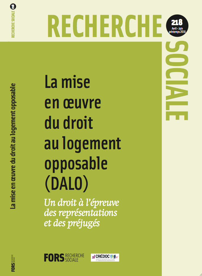 La Mise En Oeuvre Du Droit Au Logement Opposable (DALO). Un Droit à L ...